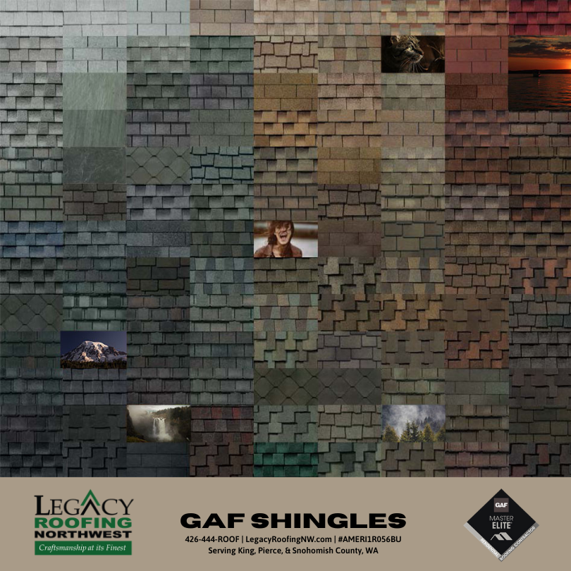 GAF Shingle Shapes and Colors